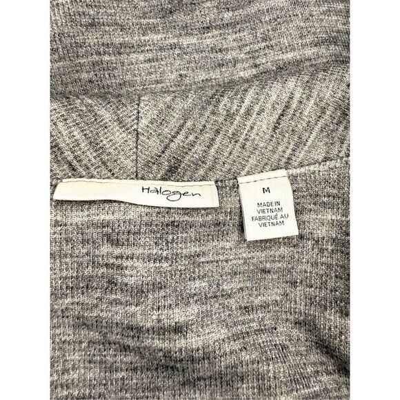 Halogen Women’s Medium Long Sleeveless Duster Cardigan Vest Gray Pockets - Picture 5 of 6